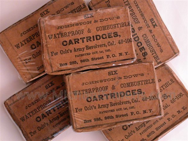 COLT SKIN CARTRIDGES FOR COLT DRAGOON REVOLVERS FOR SALE