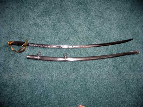 AMES MODEL 1860 CAVALRY OFFICERS SABRE.