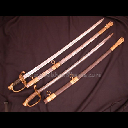 HISTORIC TIFFANY AND AMES CIVIL WAR SWORDS OF MAJOR GEORGE W. DUTTON