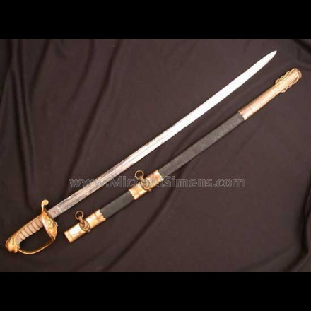 CONFEDERATE NAVAL SWORD, COURTNEY & TENNANT
