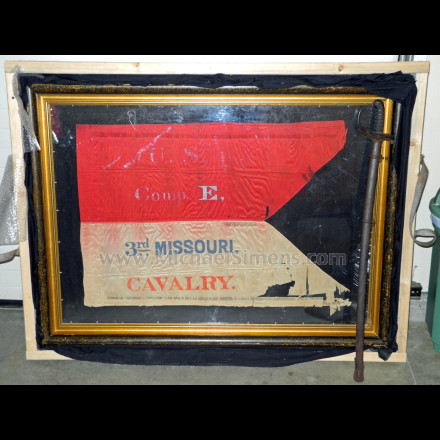 CIVIL WAR REGIMENTAL CAVALRY FLAG FROM MISSOURI