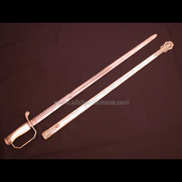 PRESENTATION SWORD, SAVANNA TO CONFEDERATE OFFICER