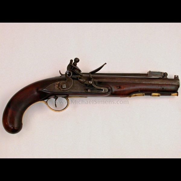 BRITISH FLINTLOCK PISTOL WITH SPRING LOADED SWORD