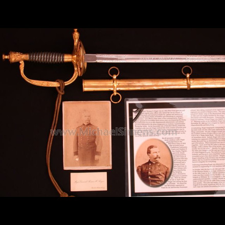 MODEL 1860 STAFF AND FIELD OFFICERS SWORD OF MAJOR GENERAL THOMAS H. RUGER.
