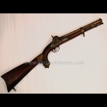 ANTIQUE GUN - SPRINGFIELD MODEL 1855 PISTOL CARBINE.