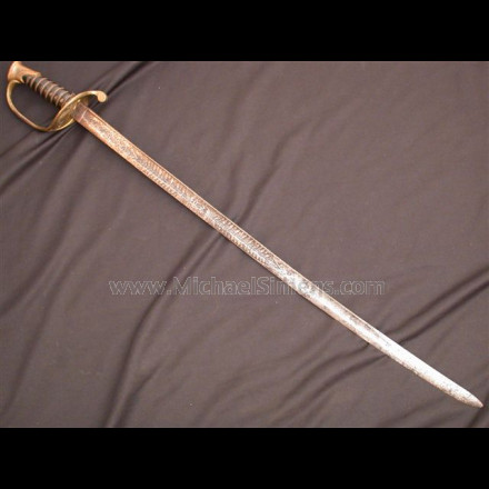 CONFEDERATE SWORD BY W. J. McELROY, IDENTIFIED 