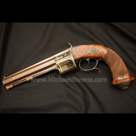 COLLIER PERCUSSION REVOLVER MADE FOR THE PRINCE OF SALERNO.