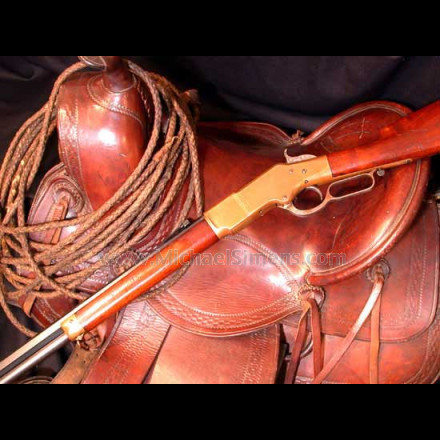 1866 Winchester Rifle with Henry marked barrel.