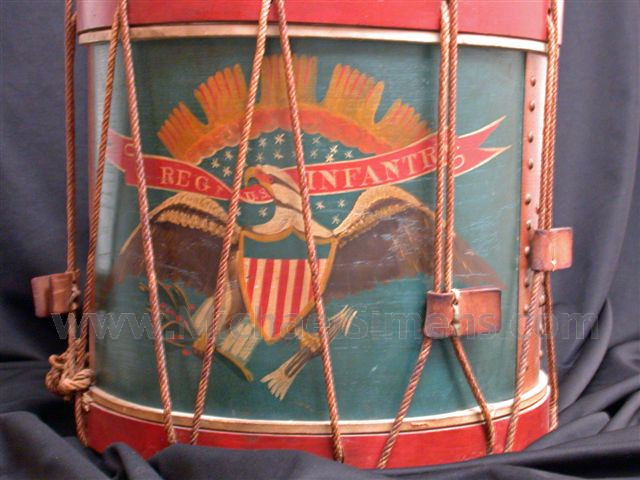 ANTIQUE CIVIL WAR EAGLE DRUM