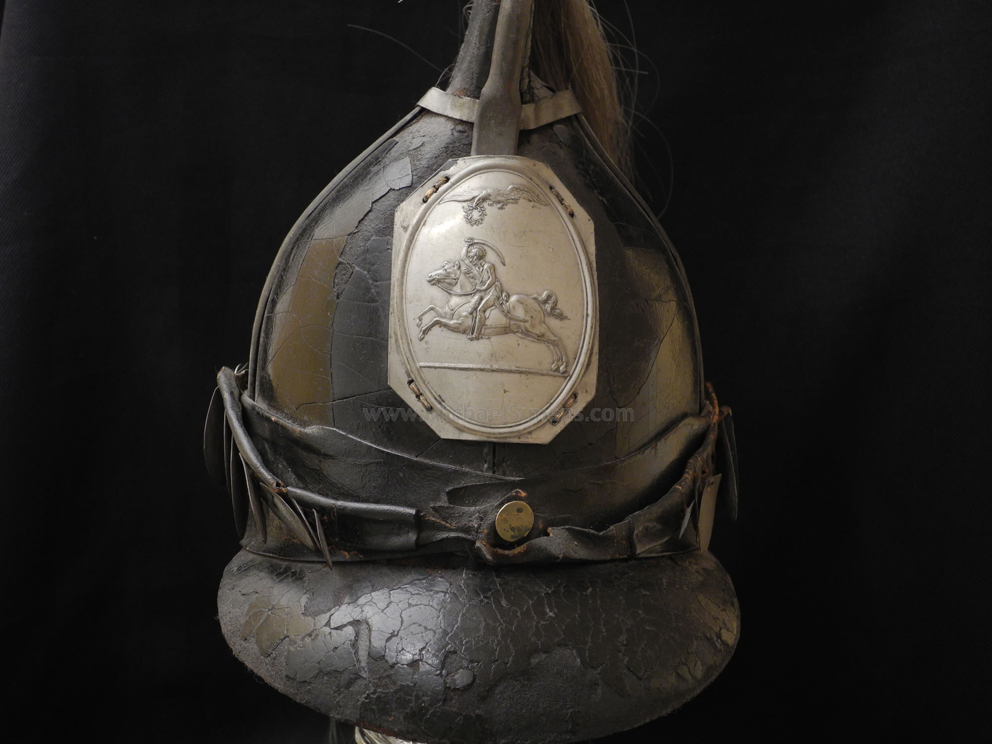  WAR OF 1812 DRAGOON HELMET - ANTIQUE MILITARY HEADGEAR DEALER