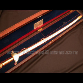 MEXICAN WAR SWORD WITH STUNNING PRESENTATION FROM THE STATE OF ILLINOIS
