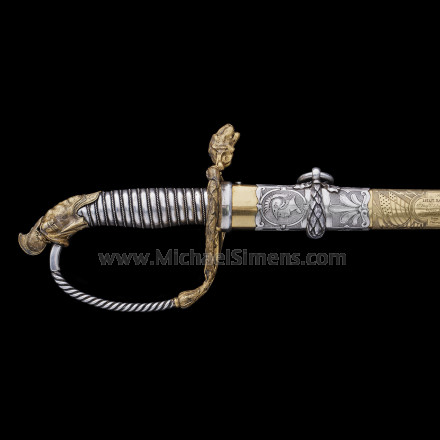 PRESENTATION TIFFANY SWORD, CASED WITH ACCESSORIES  