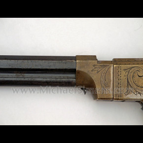 FACTORY ENGRAVED VOLCANIC PISTOL - HISTORICAL ANTIQUES